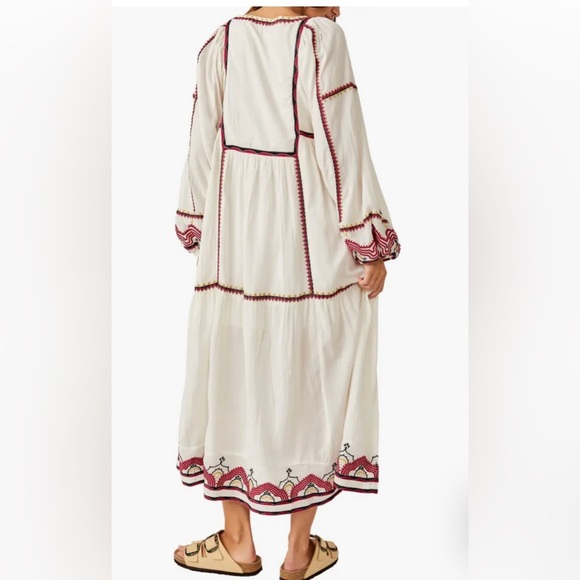 FREE PEOPLE Sweet Escape Long Sleeve Maxi Dress NWOT - Picture 4 of 16